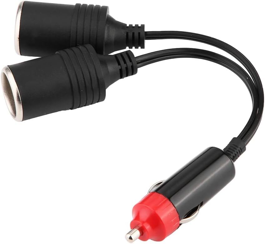 GTIWUNG Auto Motorrad Zigarettenanzünder Stecker Adapter DREI-Wege-Buchse Splitter, 1 bis 2 KFZ Auto Zigarettenanzünder Stecker 12V/24V