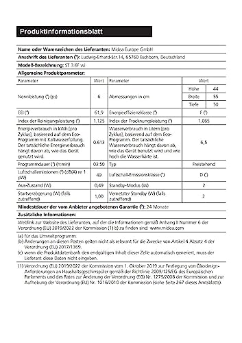 Midea ST 3.6F wi Tischgeschirrspüler, 6 Waschprogramme, Startzeitvorwahl, Extra Trockungs-Funktion, IOT-Steuerung, Mini Geschirrspüler, Ideal für Kleine Wohnungen, Weiß