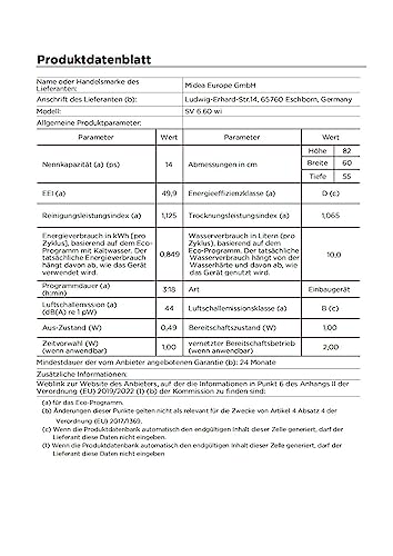 Midea ST 3.6F wi Tischgeschirrspüler, 6 Waschprogramme, Startzeitvorwahl, Extra Trockungs-Funktion, IOT-Steuerung, Mini Geschirrspüler, Ideal für Kleine Wohnungen, Weiß