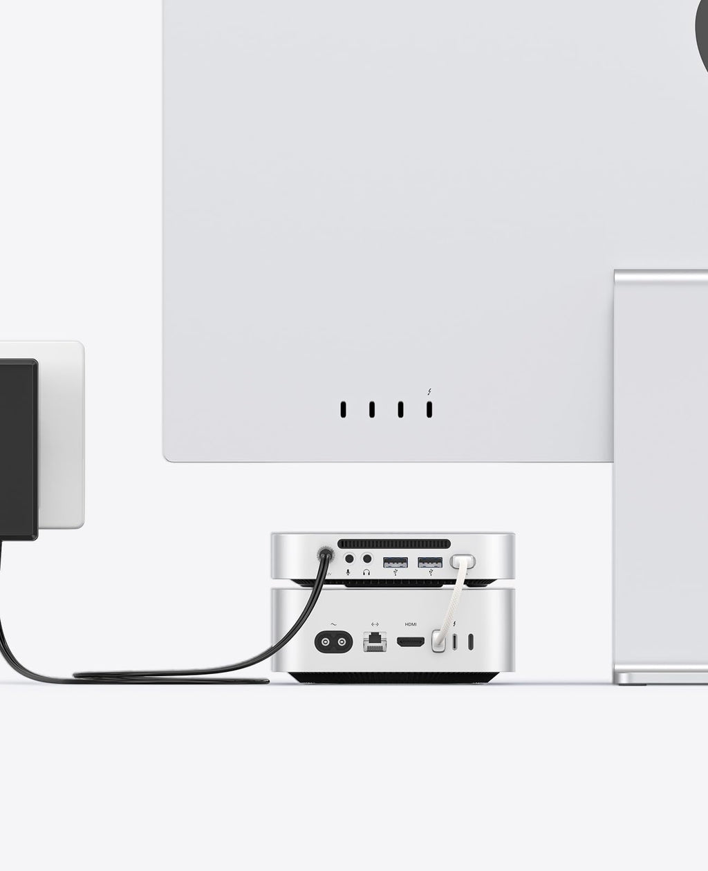 ORICO Minimata 1TB Speicher & Docking Station, Externe SSD-Erweiterung für Mac mini M4, bis zu 1000MB/s, USB3.2/SD/TF/Audio-Anschlüsse, nahtloses Design - M4Max