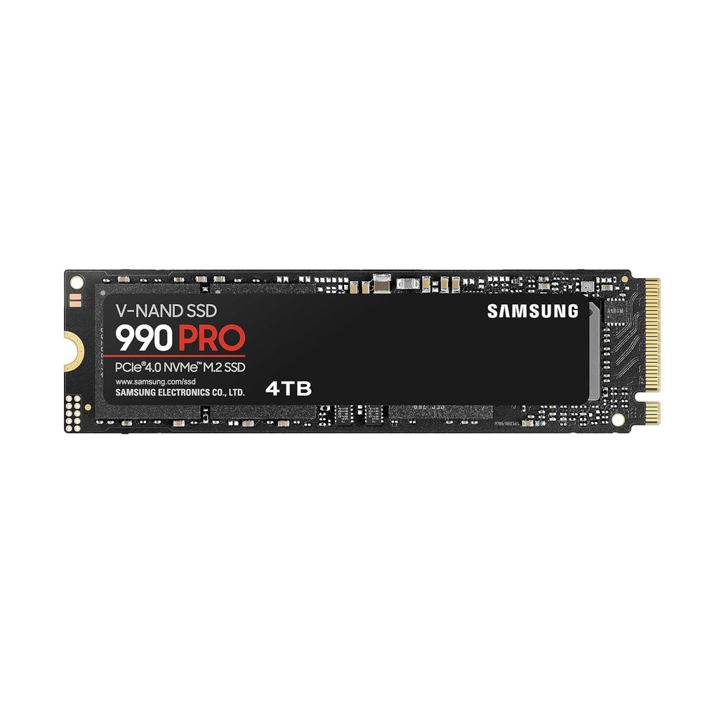 Samsung 990 PRO NVMe M.2 SSD, 2 TB, PCIe 4.0, 7.450 MB/s Lesen, 6.900 MB/s Schreiben, Interne SSD, Interne SSD für Gaming und Videobearbeitung, Schwarz, MZ-V9P2T0BW