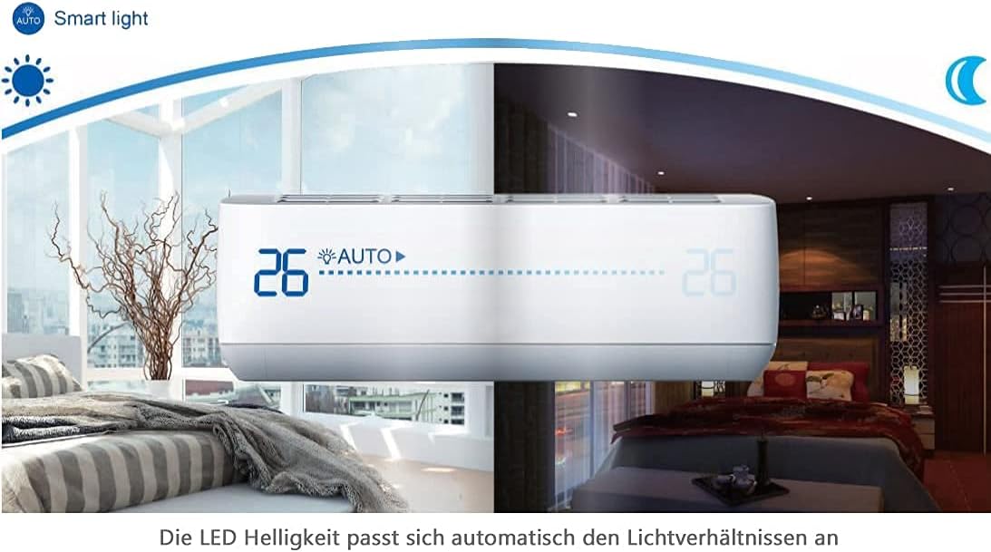 Quick-Connect INVERTER 3,5kW 12000BTU sehr Leise Split Klimaanlage mit Selbstreinigung Klimagerät ECO Smart WiFi/WLAN komplett Set inkl. Kupferleitungen mit Heizfunktion (3,5kW mit WiFi/App Funktion)