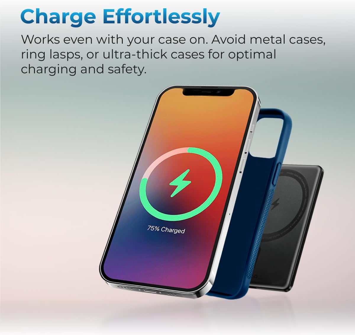 AutoSky Magnetische Powerbank 5000mAh | Kabellos & USB-C | LED Display