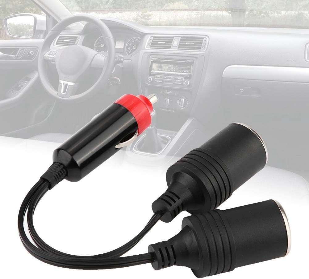 GTIWUNG Auto Motorrad Zigarettenanzünder Stecker Adapter DREI-Wege-Buchse Splitter, 1 bis 2 KFZ Auto Zigarettenanzünder Stecker 12V/24V