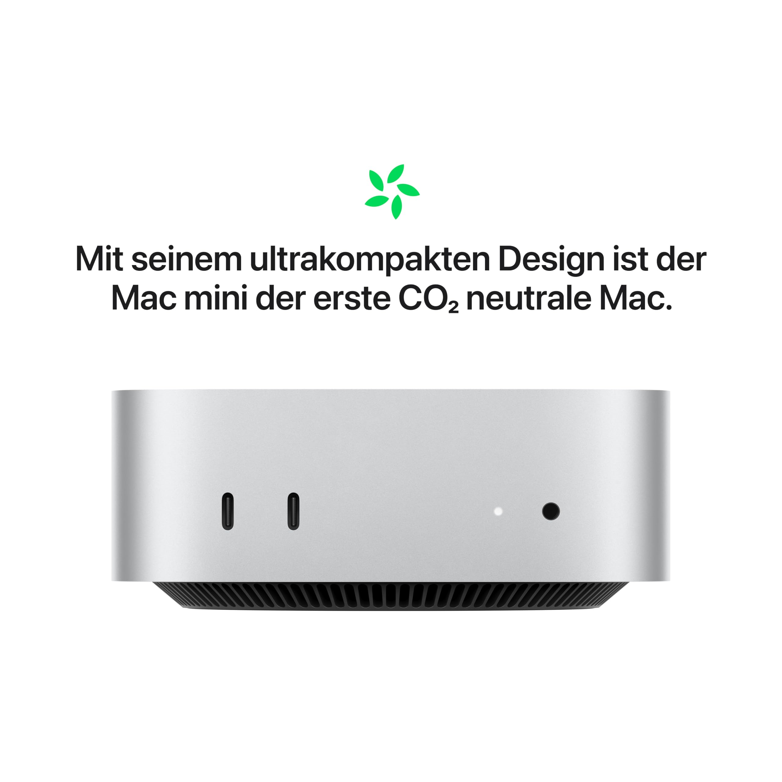 Apple Mac mini Desktop-Computer mit M4 Chip mit 10 Core CPU und 10 Core GPU: 16 GB gemeinsamer Arbeitsspeicher, 256 GB SSD Speicher, Gigabit Ethernet. Funktioniert mit iPhone/iPad