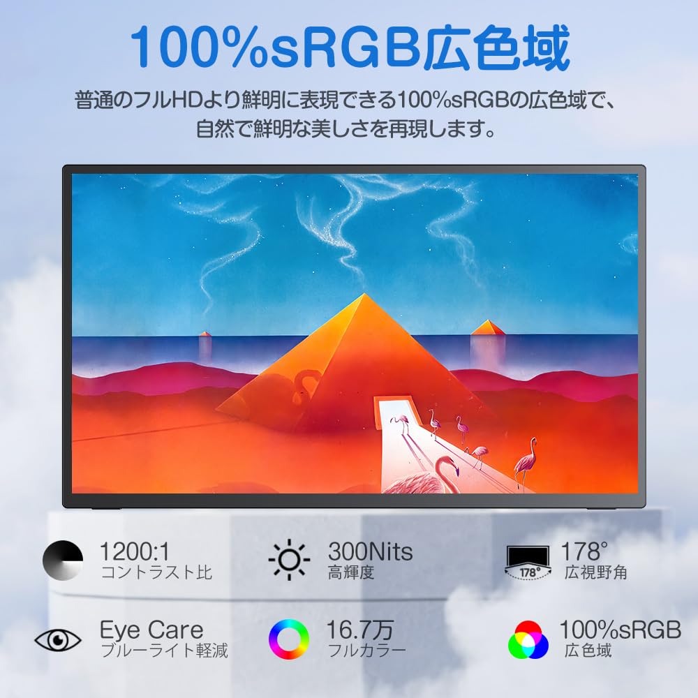 UPERFECT Portable Monitor Touchscreen 21.5 Zoll 120Hz Tragbarer Monitor Touchscreen 1300:1 1080P Bildschirm Integrierter Halterung HDMI USB C für PC Laptop Spielkonsole, Metallgehäuse VESA-Kompatibel