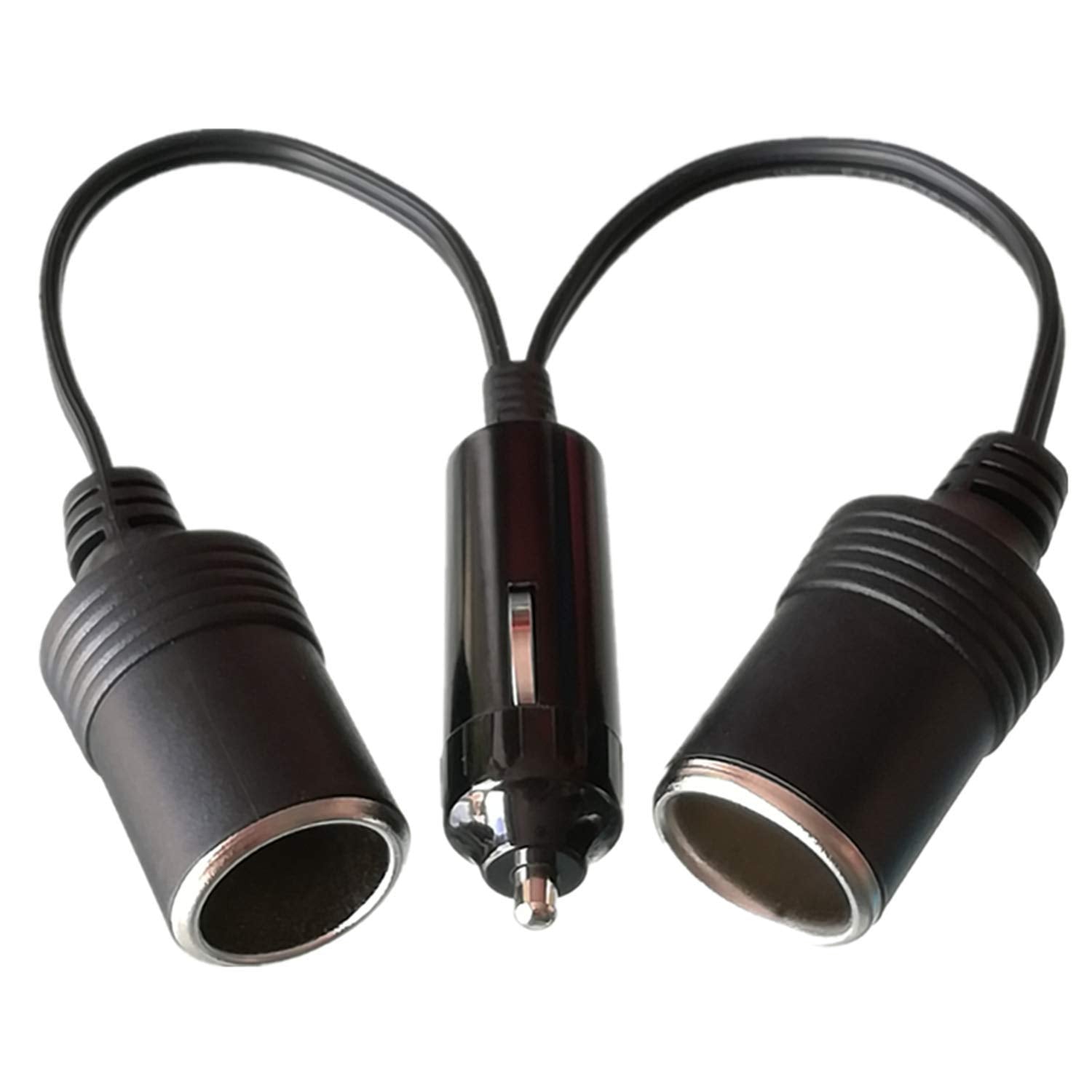 GTIWUNG Auto Motorrad Zigarettenanzünder Stecker Adapter DREI-Wege-Buchse Splitter, 1 bis 2 KFZ Auto Zigarettenanzünder Stecker 12V/24V