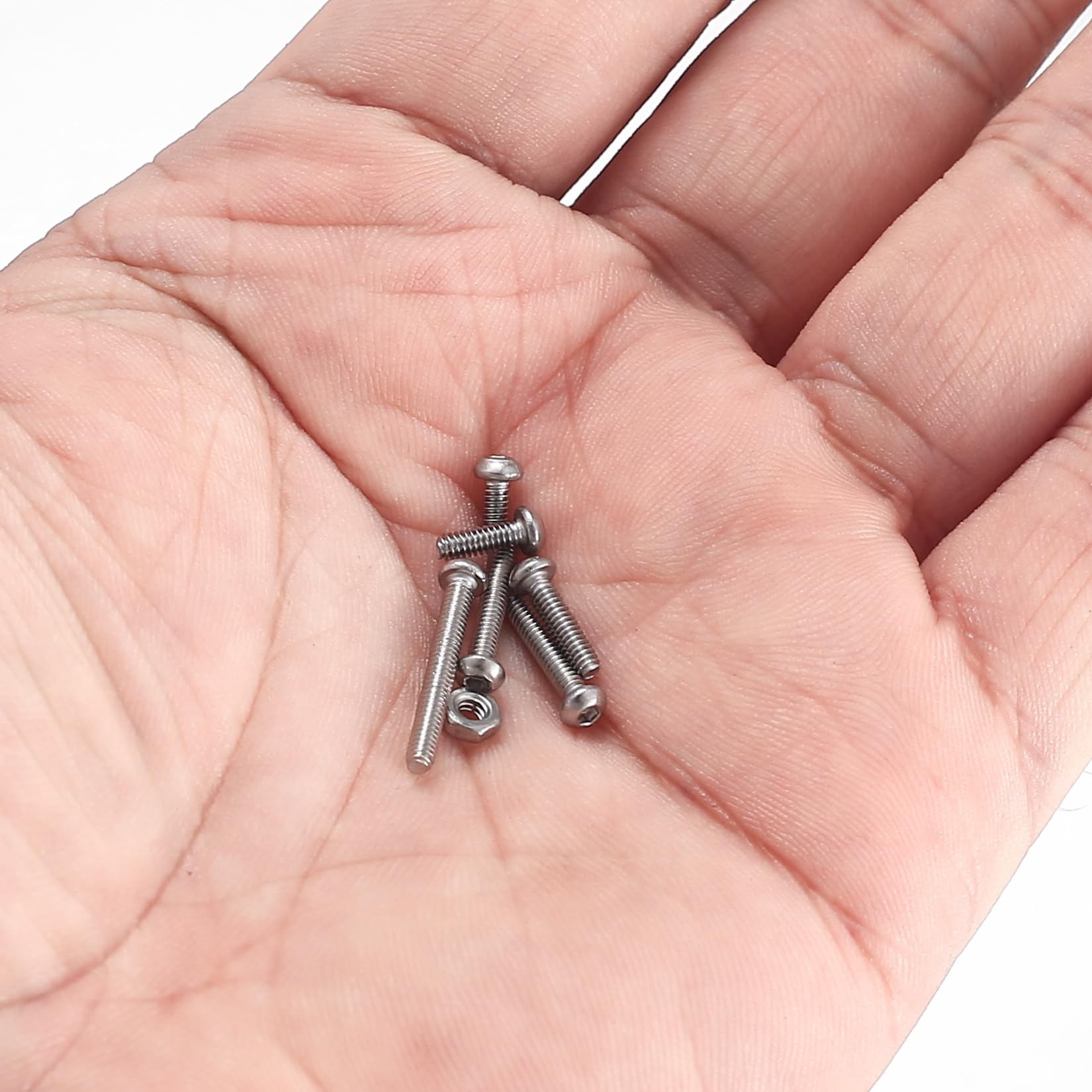 410 Stück M2 Senkkopf-Innensechskantschrauben, 10,9-Kohlenstoffstahl Vollgewinde-Maschinenschrauben, Muttern und Unterlegscheiben Sortiment mit Inbusschlüsseln