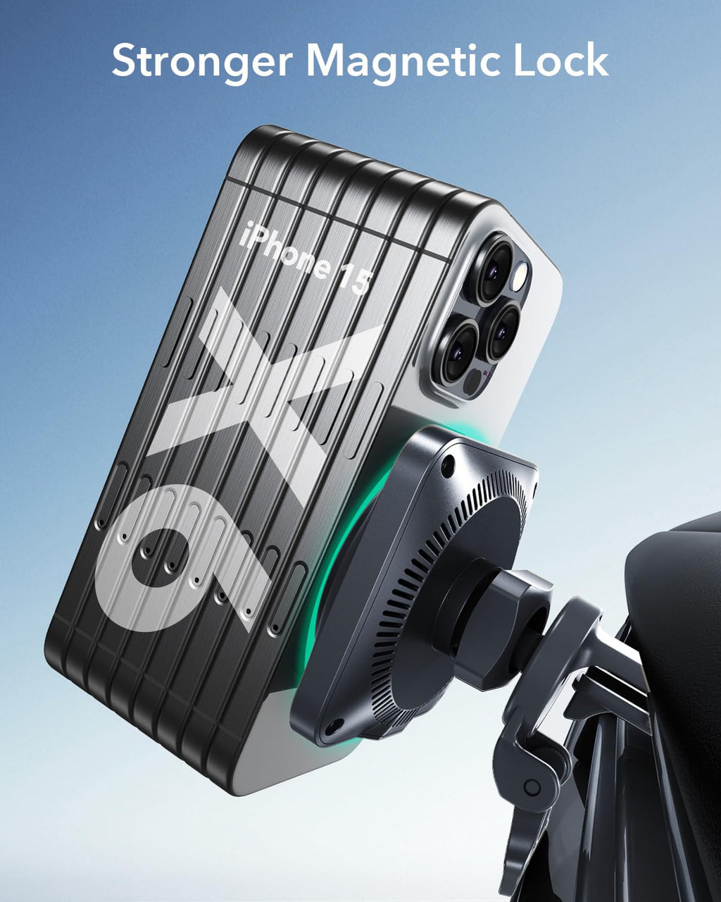 ESR 15W für Magsafe Autohalterung mit Ladefunktion, Handyhalterung Auto Ladegerät,Magnet Kabellose Handyhalterung Auto mit Ladefunktion für iPhone 16/15/14/13/12 Series,Galaxy S25 Series,Schnellladung