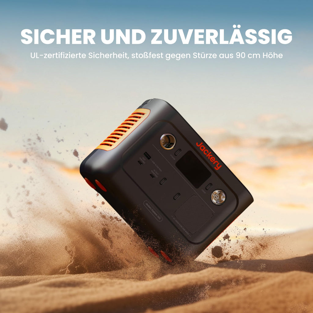 Jackery 240 v2 Solar Generator mit 40W Solarpanel, 256Wh LiFePO4-Batterie, 300W AC & 100W USB-C-Ausgang f¨¹r Outdoor, Camping & Notfall (2024 Neue)