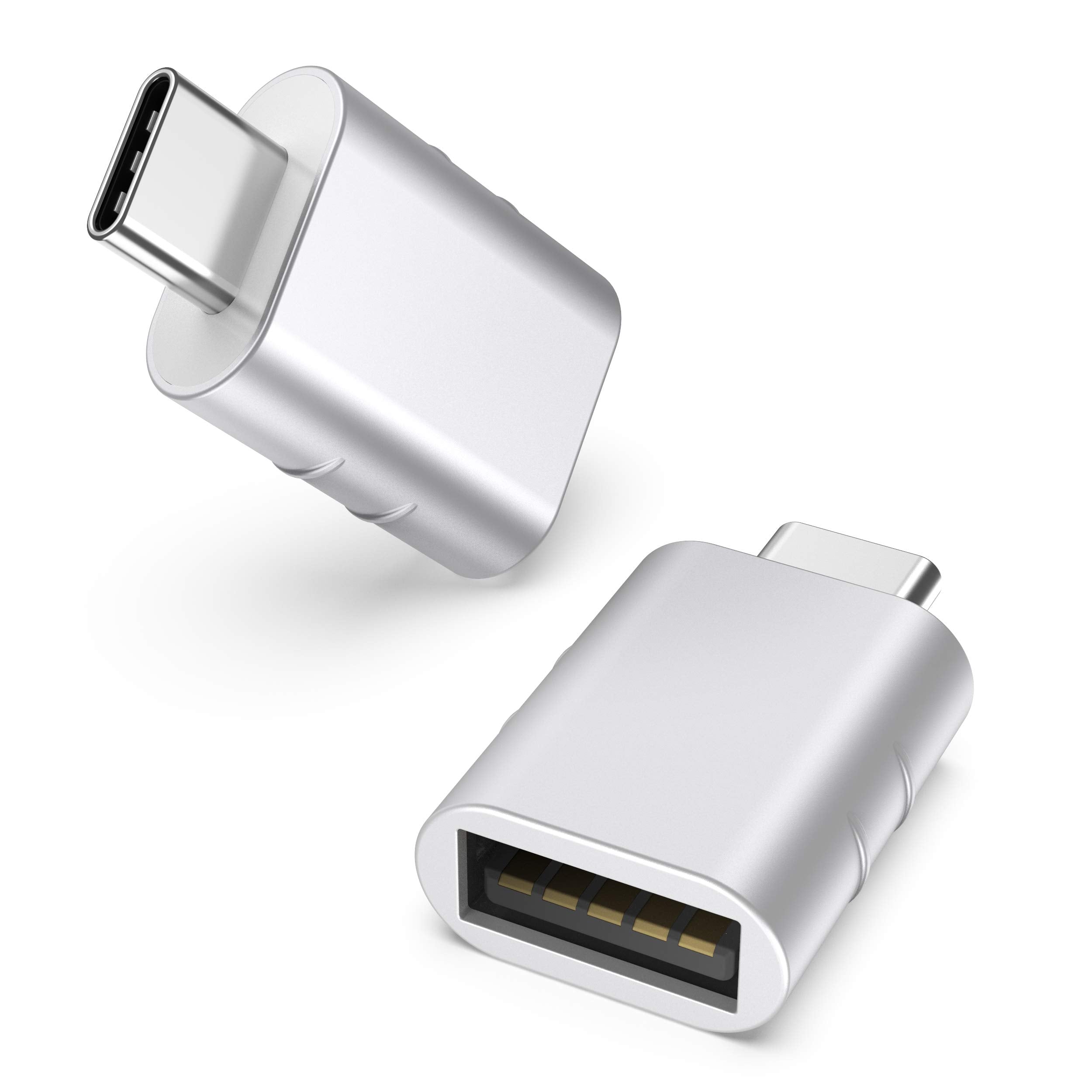 Syntech USB-C-auf-USB-Adapter, 2 USB-C-Stecker-auf-USB-3-Buchsen-Adapter, kompatibel mit iPhone 16 Pro Max iMac iPad Pro 2021, MacBook Air Pro 2020 und Anderen Typ-C-/Thunderbolt-3-Geräten, Blau