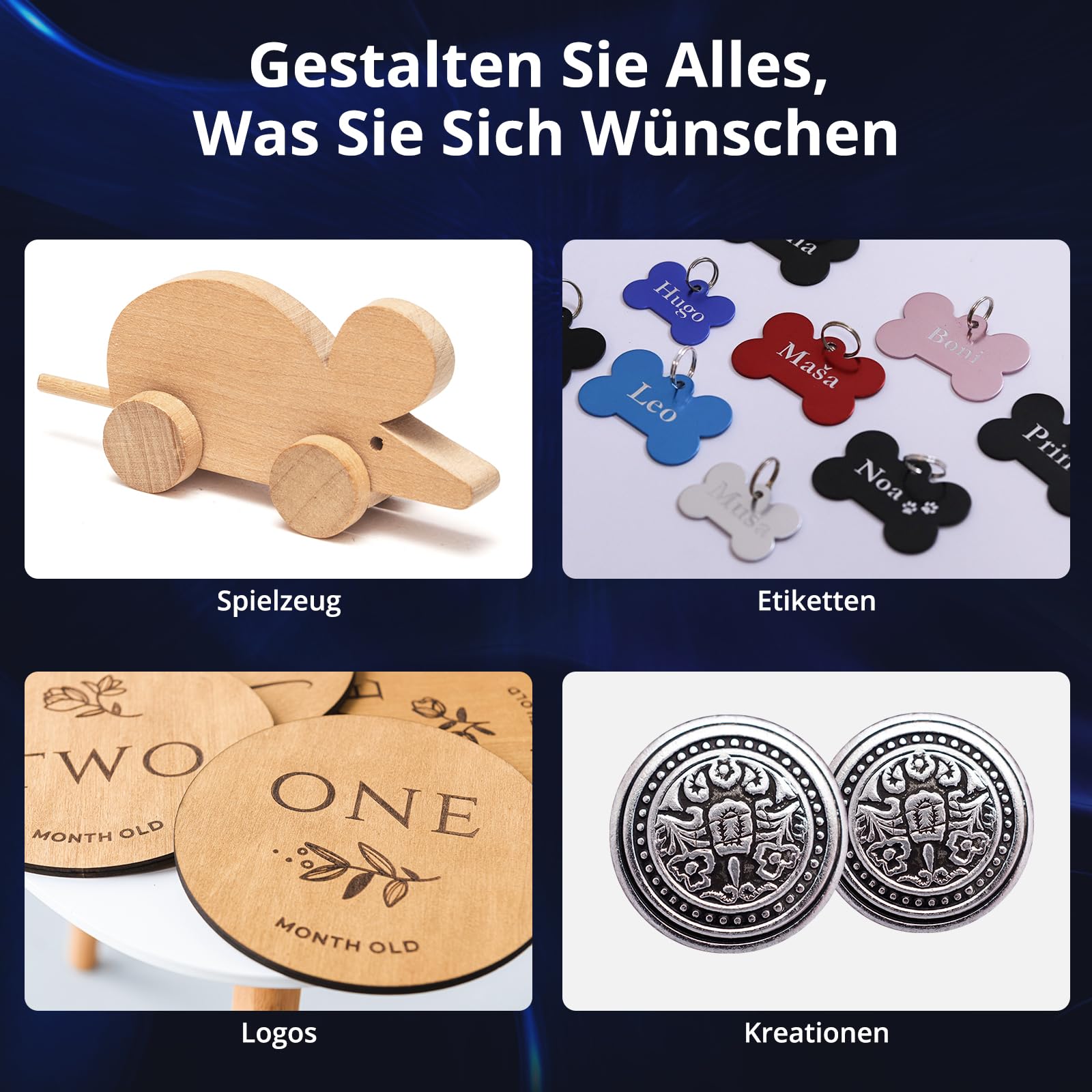 Mecpow X3 Pro Laser Graviermaschine mit Luftunterstützung, 10W Graviermaschine Laser Cutter für Holz und Metall, 60W CNC Fräsmaschine mit Not-Aus, Flammen- und Gyro-Erkennung, 410 x 400mm Fläche