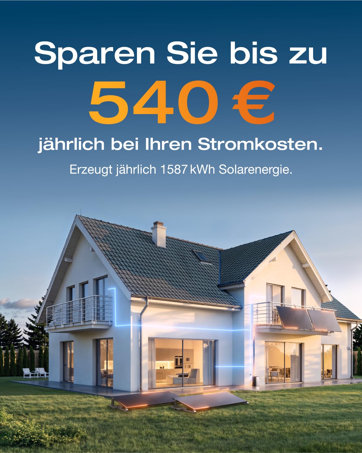 ECOFLOW STREAM Ultra 1,92kWh 0%VAT,Balkonkraftwerk mit Speicher,4 MPPT 2800W Solareingang,2300W Dual AC-Anschlüsse,All-in-One Stromspeicher mit Wechselrichter,11,52kWh Kapazität,6000 Zyklen,Plug&Play