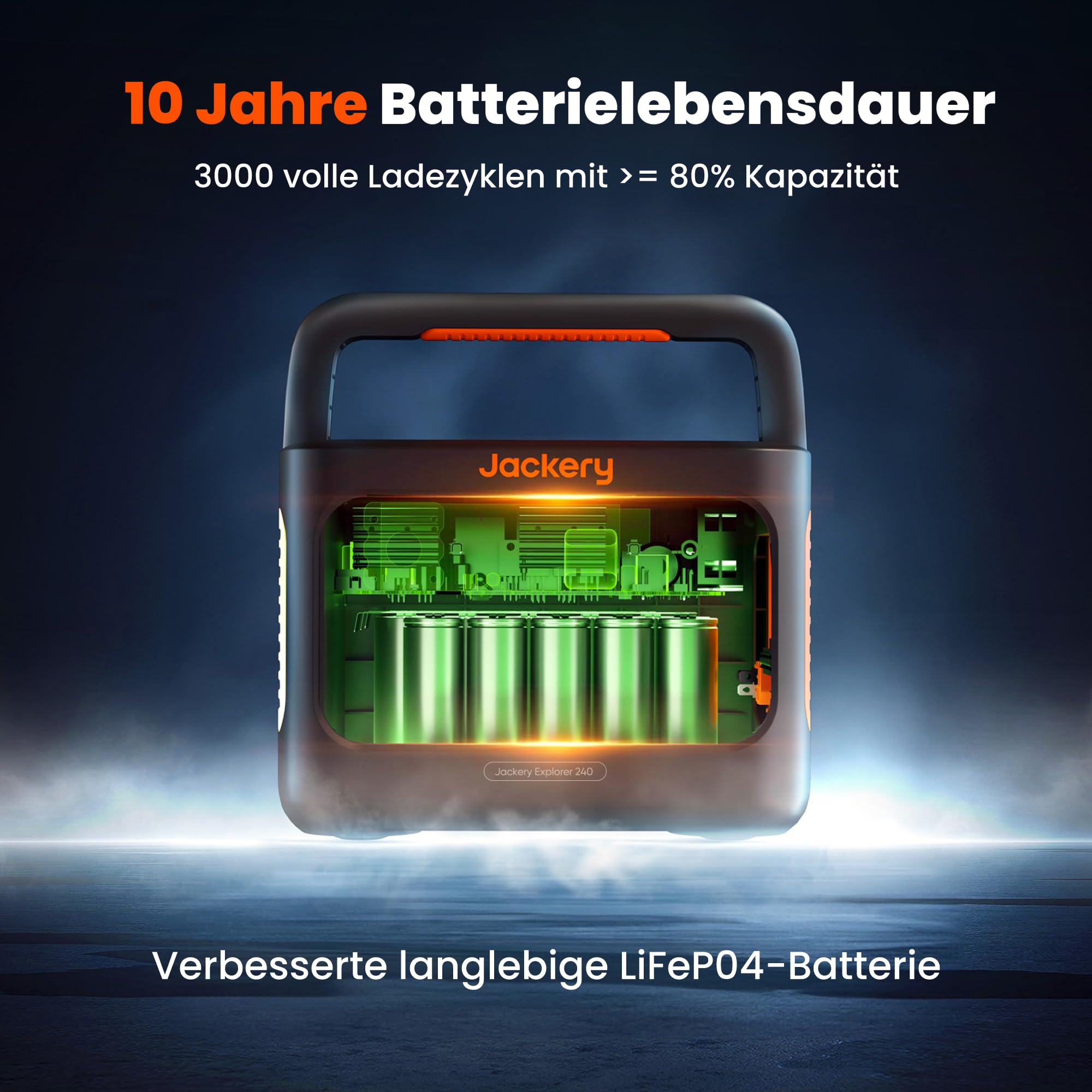 Jackery 240 v2 Solar Generator mit 40W Solarpanel, 256Wh LiFePO4-Batterie, 300W AC & 100W USB-C-Ausgang f¨¹r Outdoor, Camping & Notfall (2024 Neue)