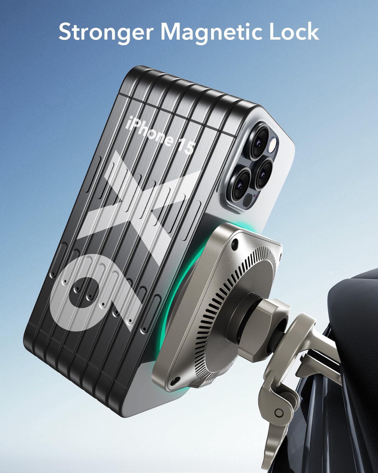 ESR 15W für Magsafe Autohalterung mit Ladefunktion, Handyhalterung Auto Ladegerät,Magnet Kabellose Handyhalterung Auto mit Ladefunktion für iPhone 16/15/14/13/12 Series,Galaxy S25 Series,Schnellladung