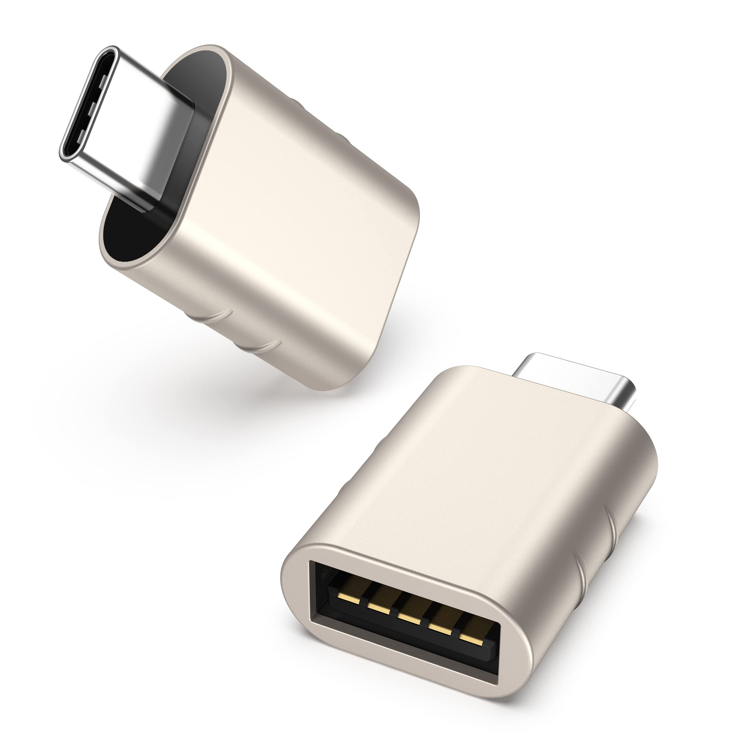 Syntech USB-C-auf-USB-Adapter, 2 USB-C-Stecker-auf-USB-3-Buchsen-Adapter, kompatibel mit iPhone 16 Pro Max iMac iPad Pro 2021, MacBook Air Pro 2020 und Anderen Typ-C-/Thunderbolt-3-Geräten, Blau