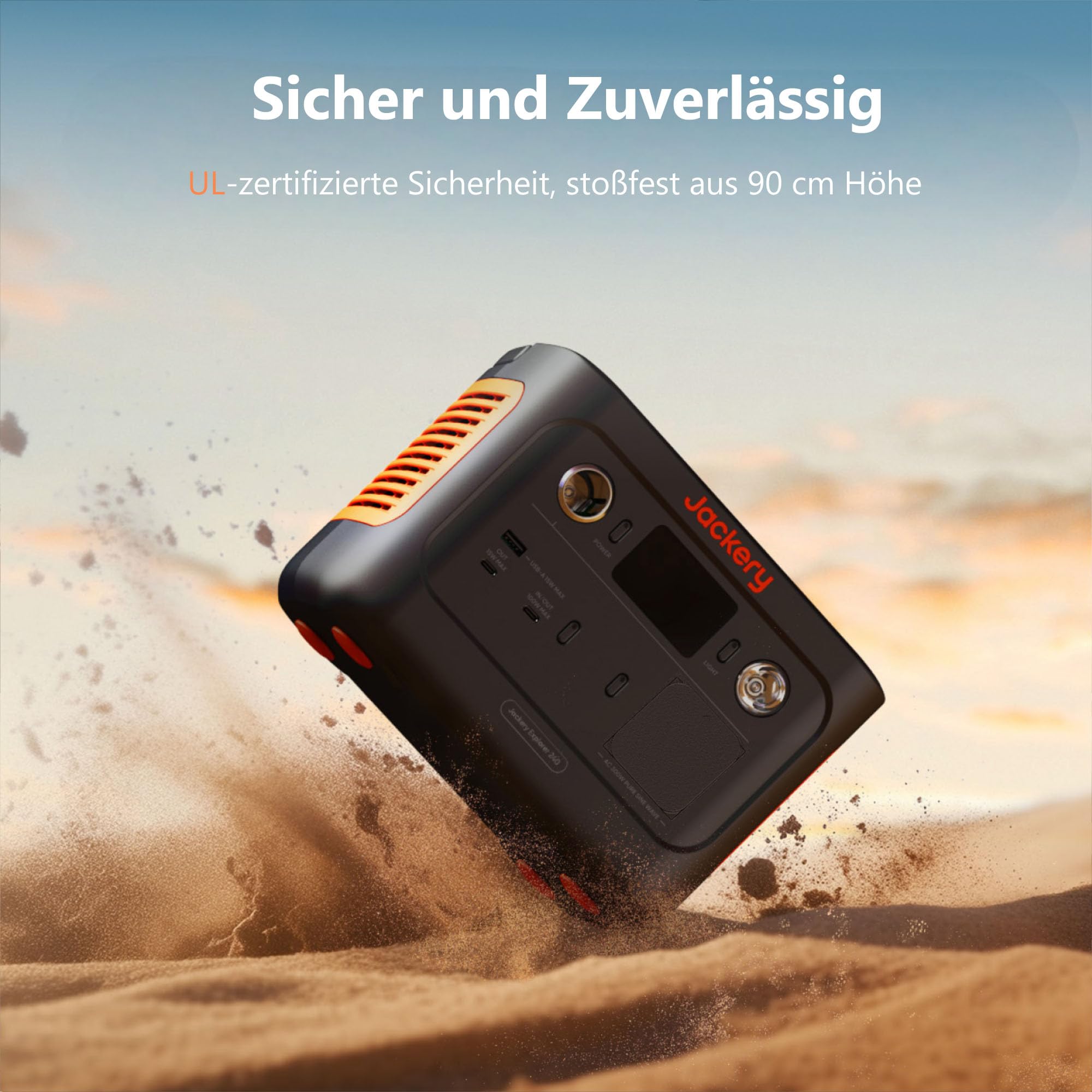 Jackery 240 v2 Solar Generator mit 40W Solarpanel, 256Wh LiFePO4-Batterie, 300W AC & 100W USB-C-Ausgang f¨¹r Outdoor, Camping & Notfall (2024 Neue)