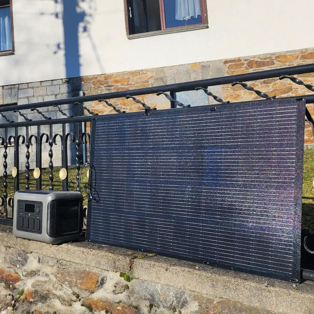 ALLPOWERS R1500 Tragbare Powerstation mit 200W Solarpanel, 1152Wh LiFePO4 Batterie mit 1800W AC Ausgang Solargenerator, 43dB Leise Betrieb Mobile Notstromversorgung für Garten Reise Camping Wohnmobil