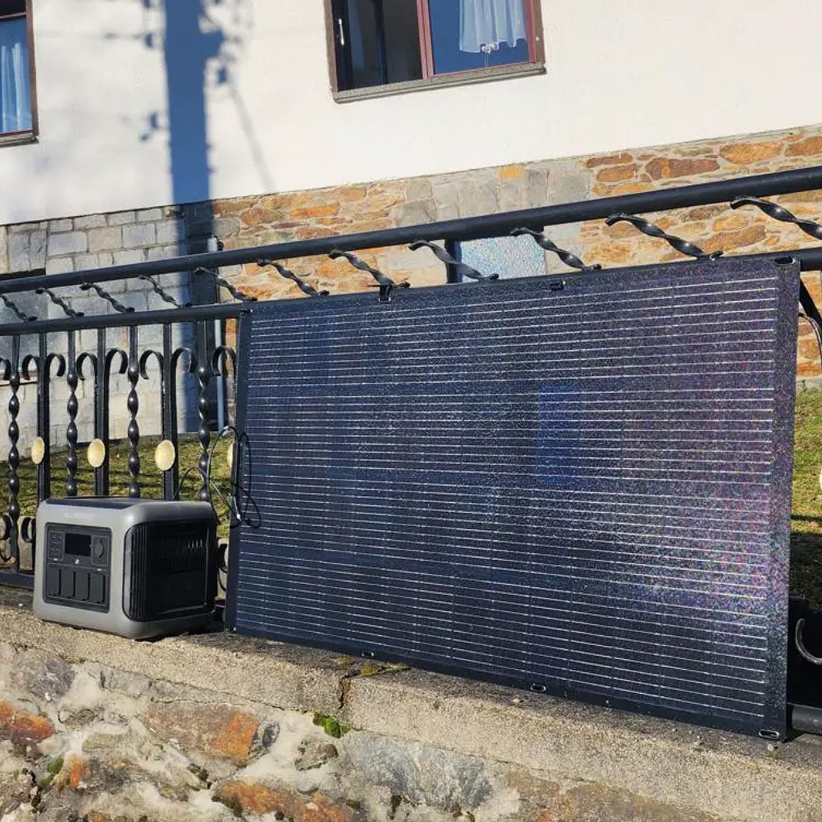 ALLPOWERS R1500 Tragbare Powerstation mit 200W Solarpanel, 1152Wh LiFePO4 Batterie mit 1800W AC Ausgang Solargenerator, 43dB Leise Betrieb Mobile Notstromversorgung für Garten Reise Camping Wohnmobil