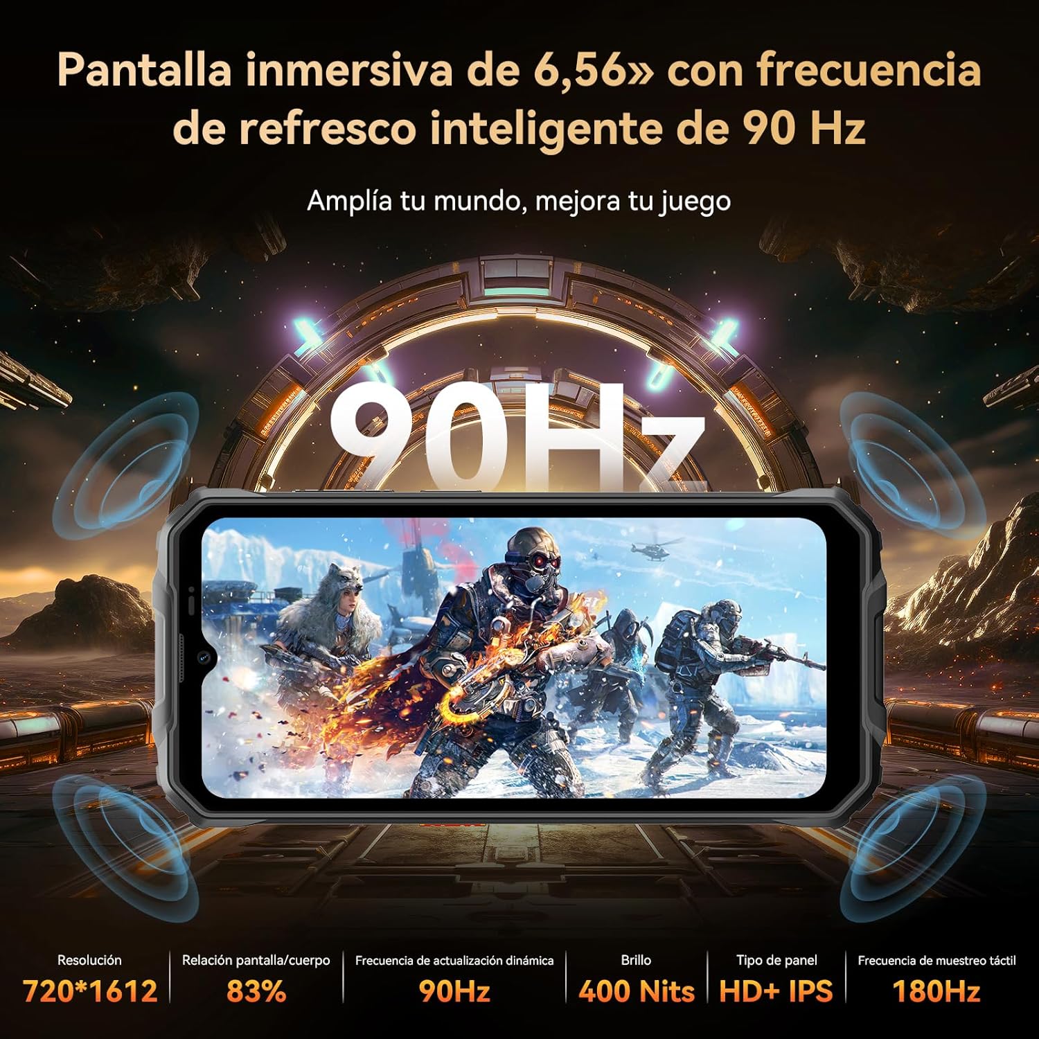 OSCAL Marine 2 Outdoor Handy Ohne Vertrag 2025, 11000mAh 12GB+64GB/2TB, Android 15 Outdoor Smartphone, 6.56" HD+ 90Hz, 16MP+8MP AI Kamera Baustellenhandy, IP69K Wasserdicht, Dual SIM 4G/NFC/OTG/GPS