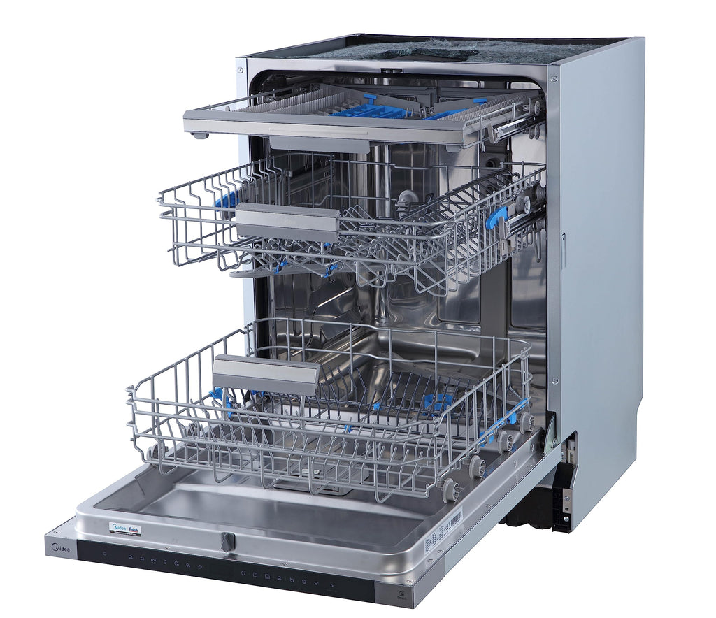 Midea ST 3.6F wi Tischgeschirrspüler, 6 Waschprogramme, Startzeitvorwahl, Extra Trockungs-Funktion, IOT-Steuerung, Mini Geschirrspüler, Ideal für Kleine Wohnungen, Weiß