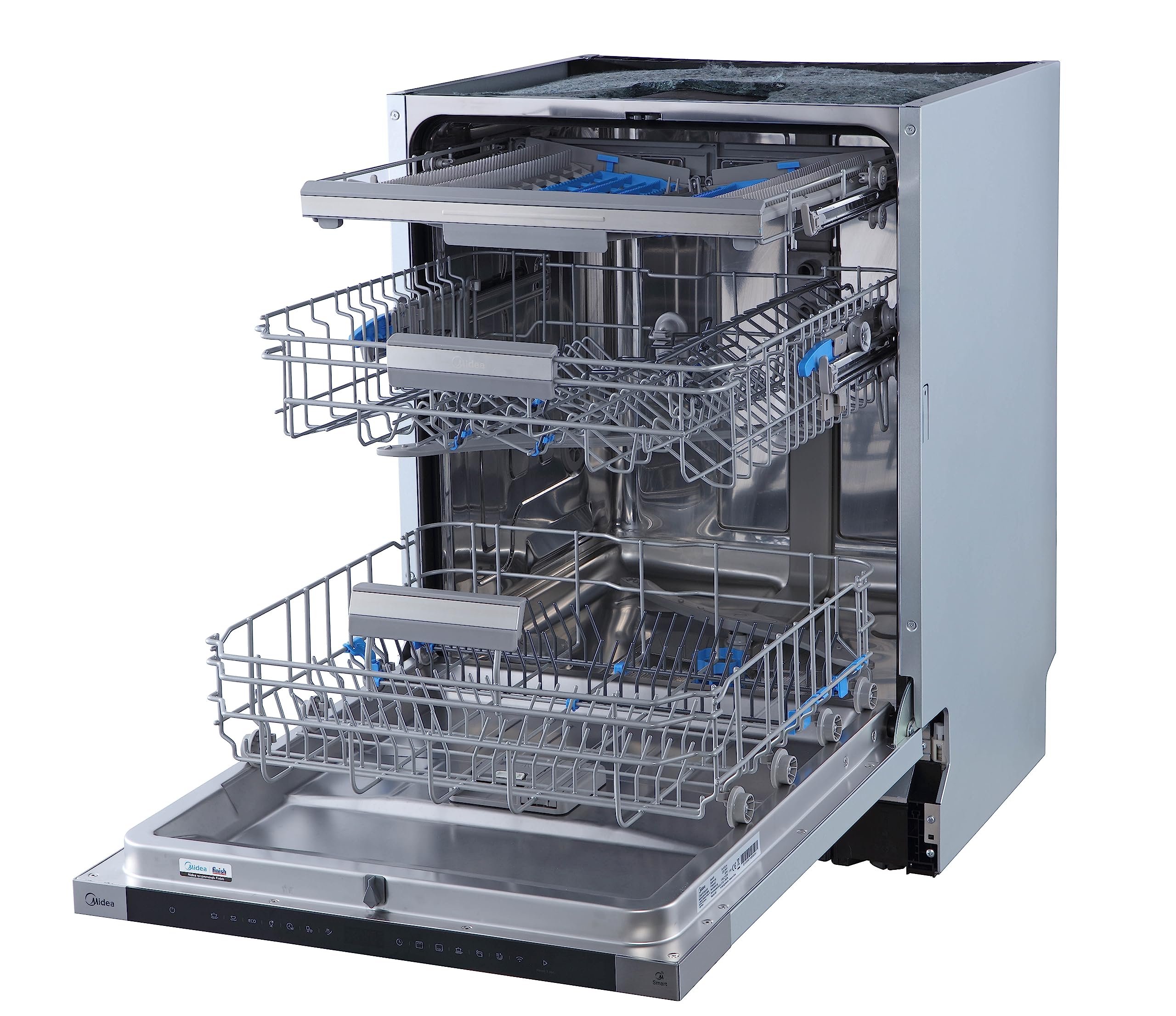 Midea ST 3.6F wi Tischgeschirrspüler, 6 Waschprogramme, Startzeitvorwahl, Extra Trockungs-Funktion, IOT-Steuerung, Mini Geschirrspüler, Ideal für Kleine Wohnungen, Weiß