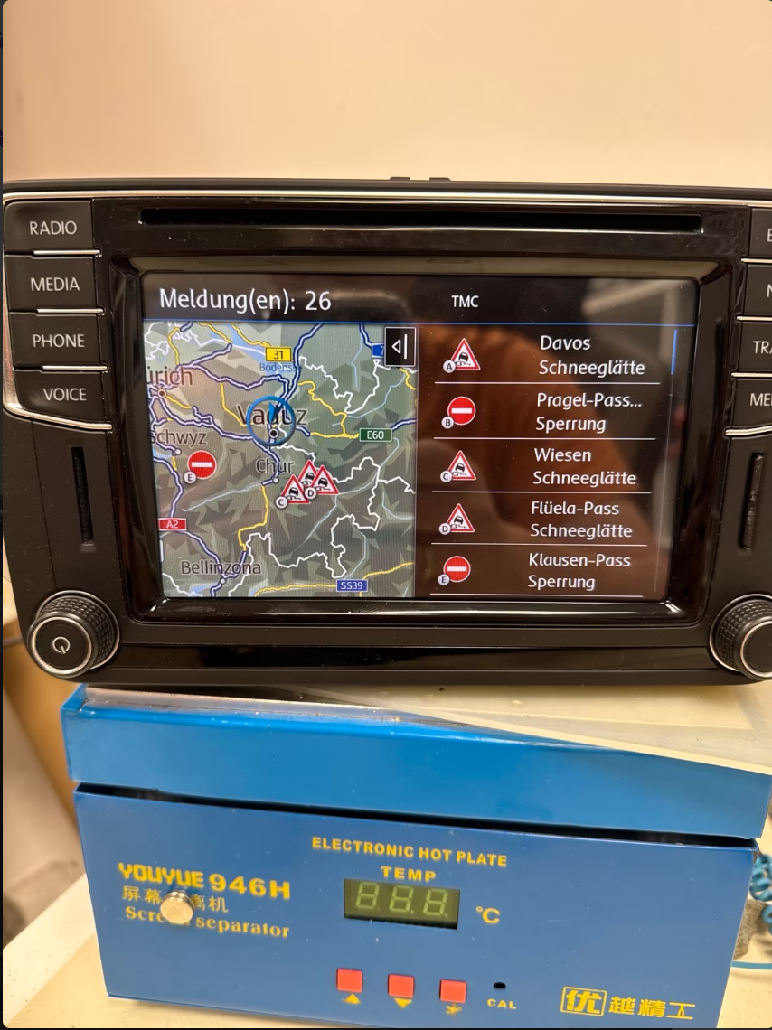 Seat Discover Media Navi Radio SEAT Autoradio MIB STD2, refurbished