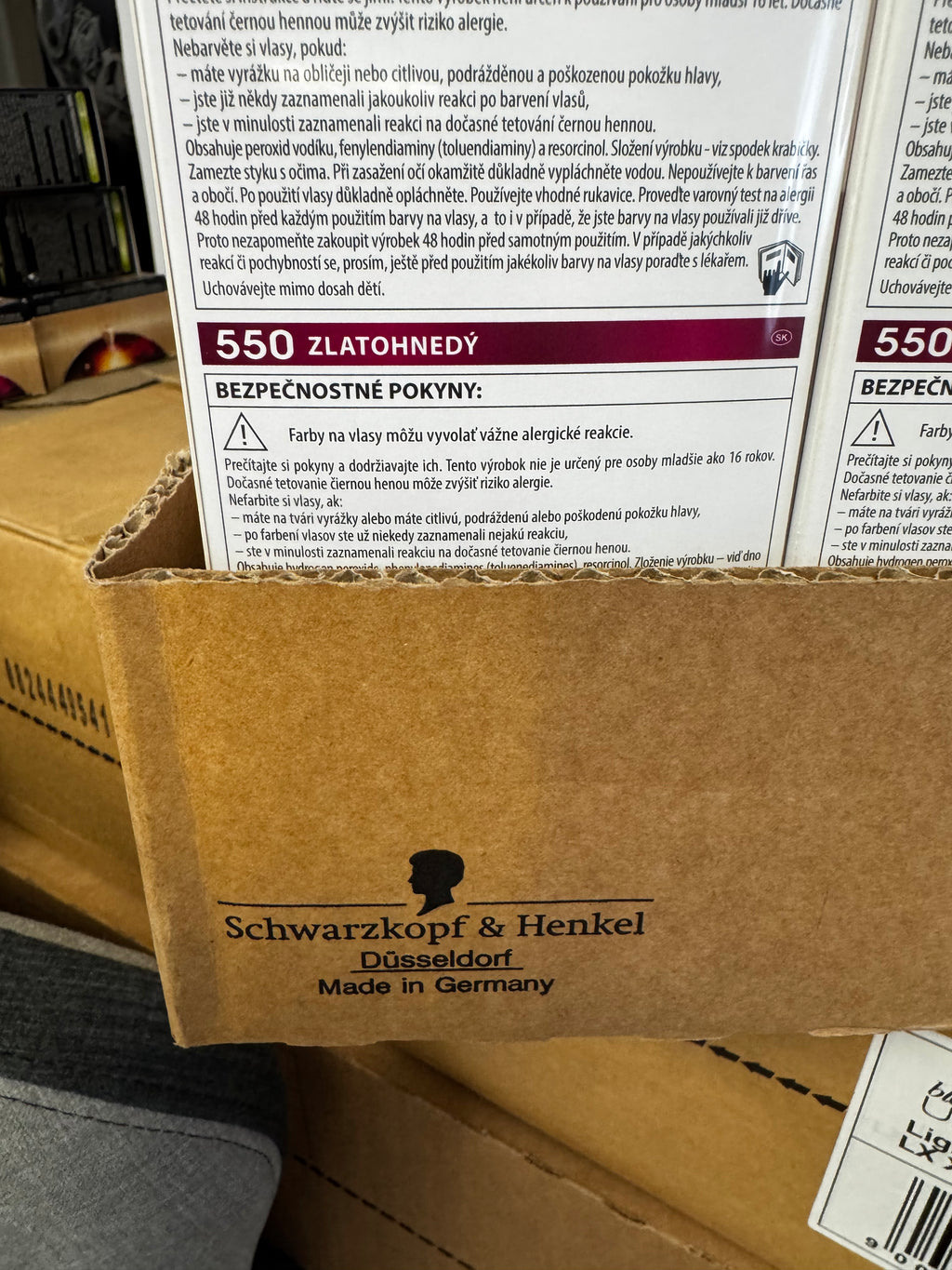 3er-Pack Schwarzkopf Color Mask 550 Golden Brown / Goldbraun (Restposten MHD überschritten)