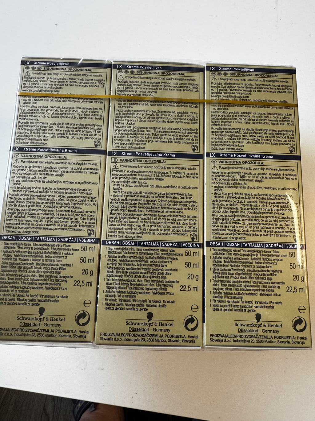 3er-Pack Schwarzkopf blonde ULTIME LX Xtreme Aufheller (Restposten MHD überschritten)