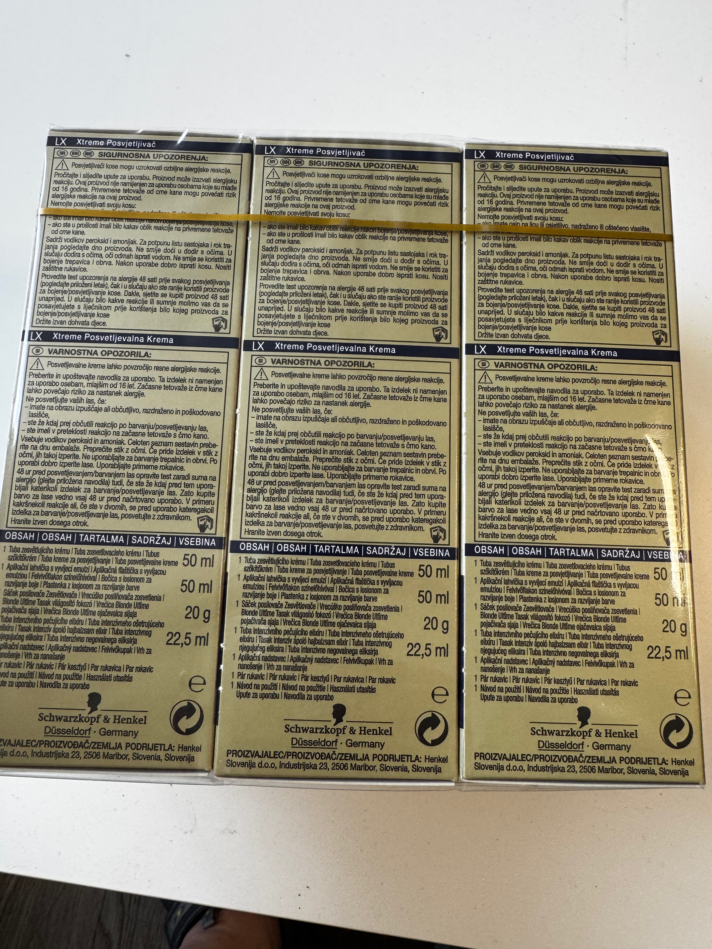 3er-Pack Schwarzkopf blonde ULTIME LX Xtreme Aufheller (Restposten MHD überschritten)