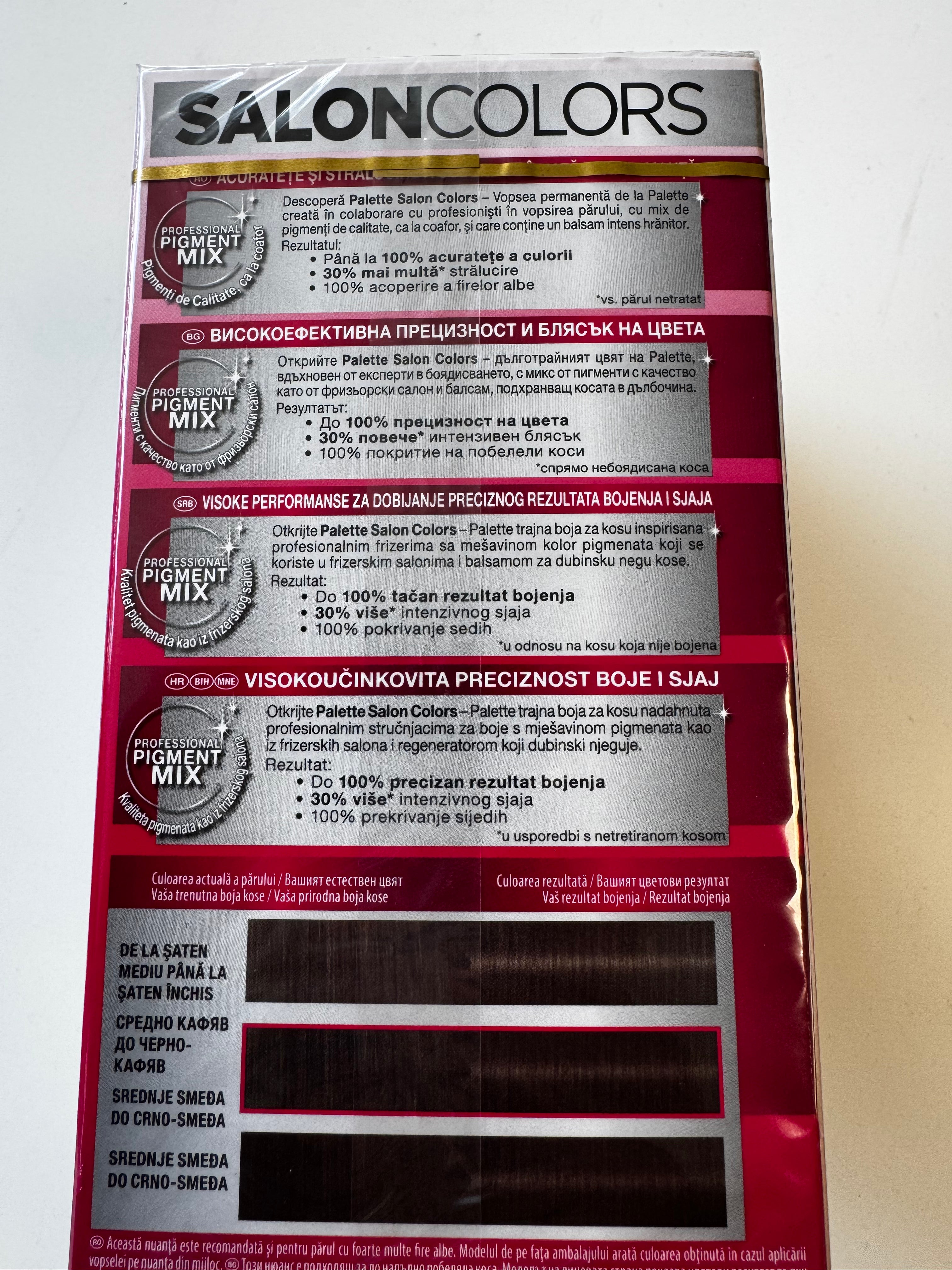 3er-Pack Schwarzkopf Palette SalonColors 4-0 Medium Brown / Mittelbraun (Restposten MHD überschritten)