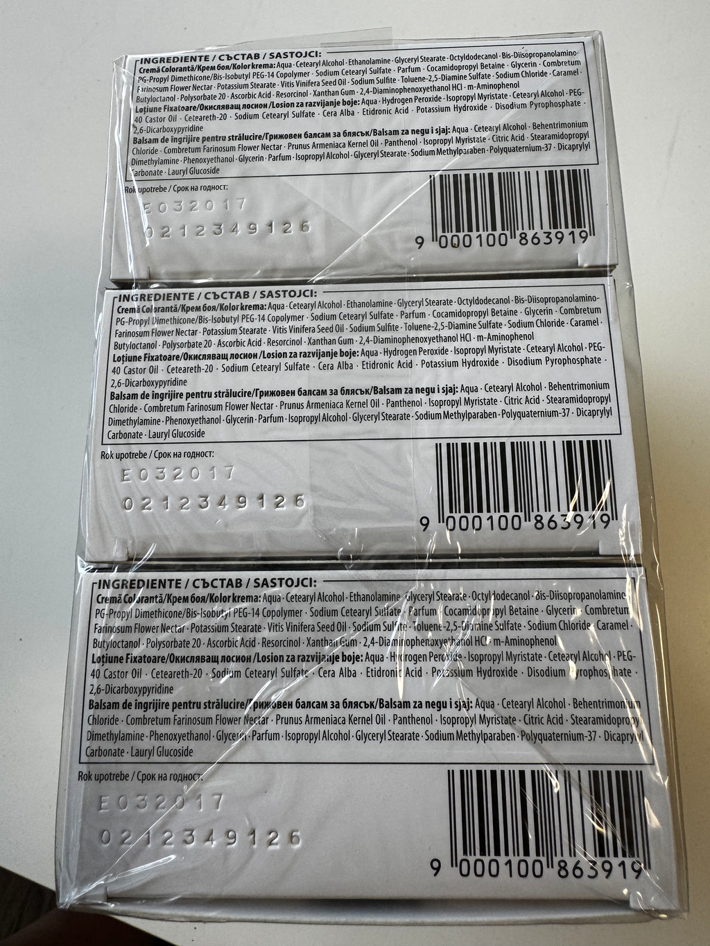 3er-Pack Schwarzkopf Nectra Color 1020 Light Pearl Blonde / Helles Perlblond (Restposten MHD überschritten)