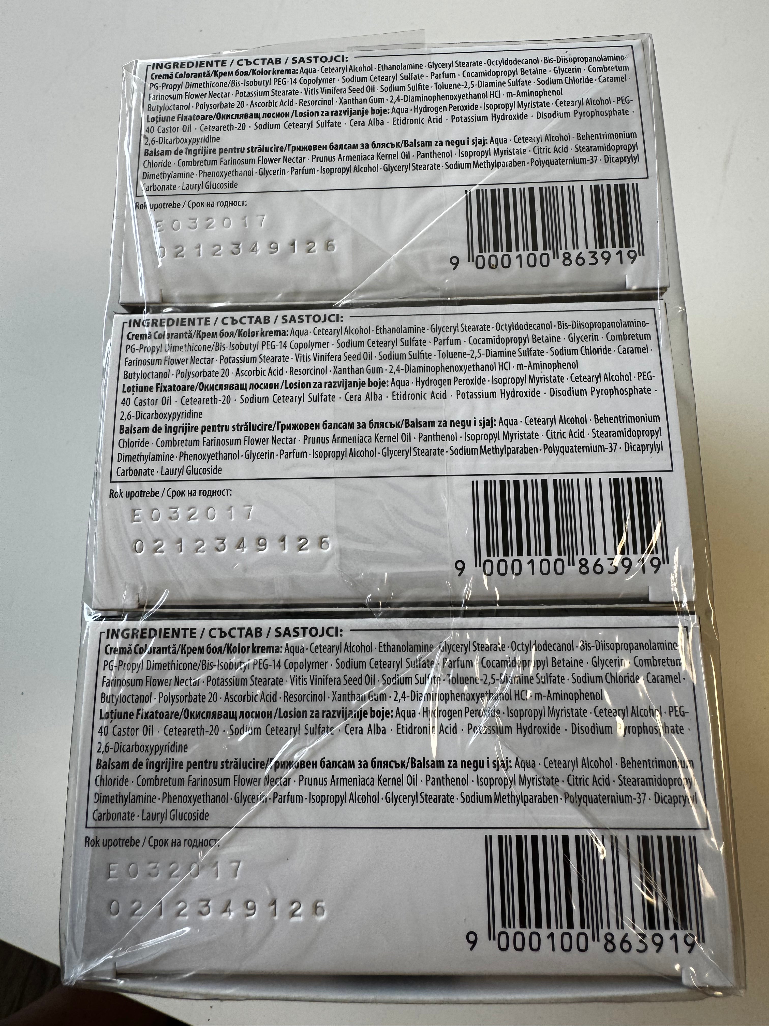 3er-Pack Schwarzkopf Nectra Color 1020 Light Pearl Blonde / Helles Perlblond (Restposten MHD überschritten)