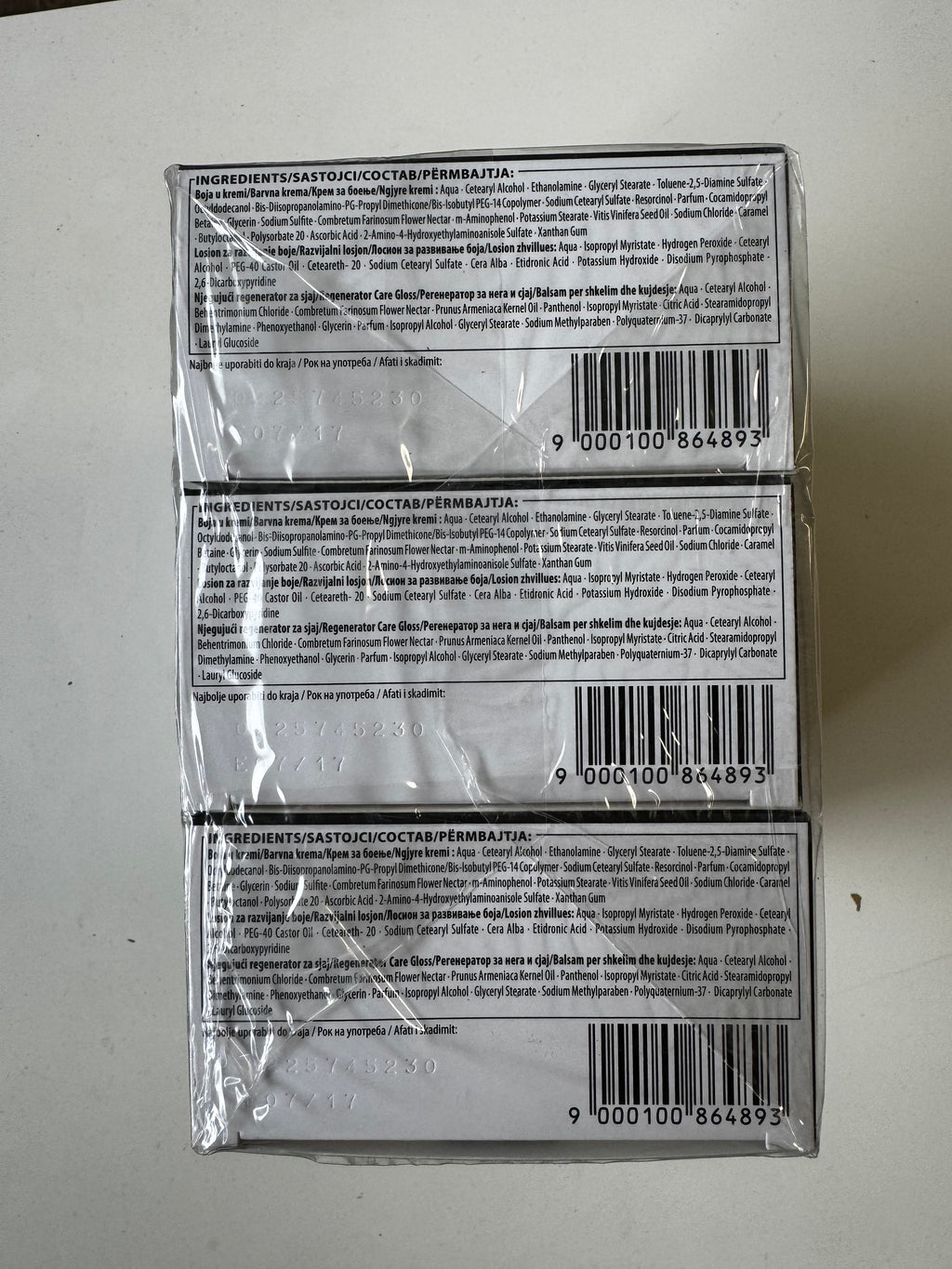 3er-Pack Schwarzkopf Nectra Color 300 Black Brown / Schwarzbraun (Restposten MHD überschritten)