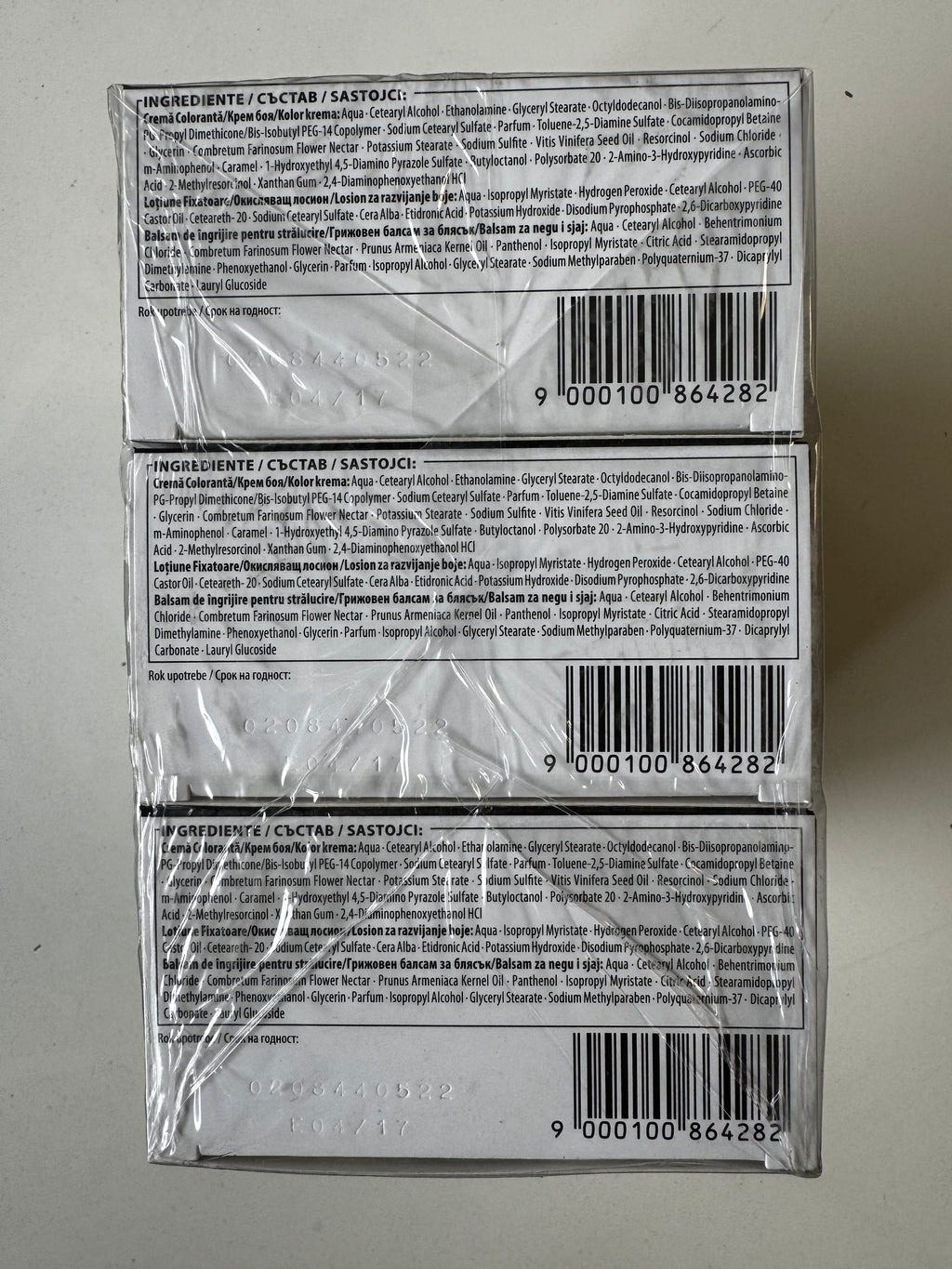 3er-Pack Schwarzkopf Nectra Color 668 Hazelnut / Haselnussbraun (Restposten MHD überschritten)