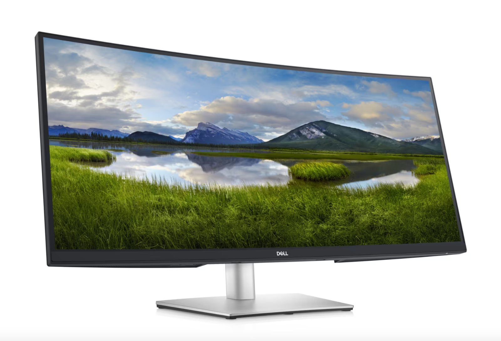 Dell P3421W, 34 Zoll Monitor IPS Auflösug 3440x1440 black-silver, refurbished, curved