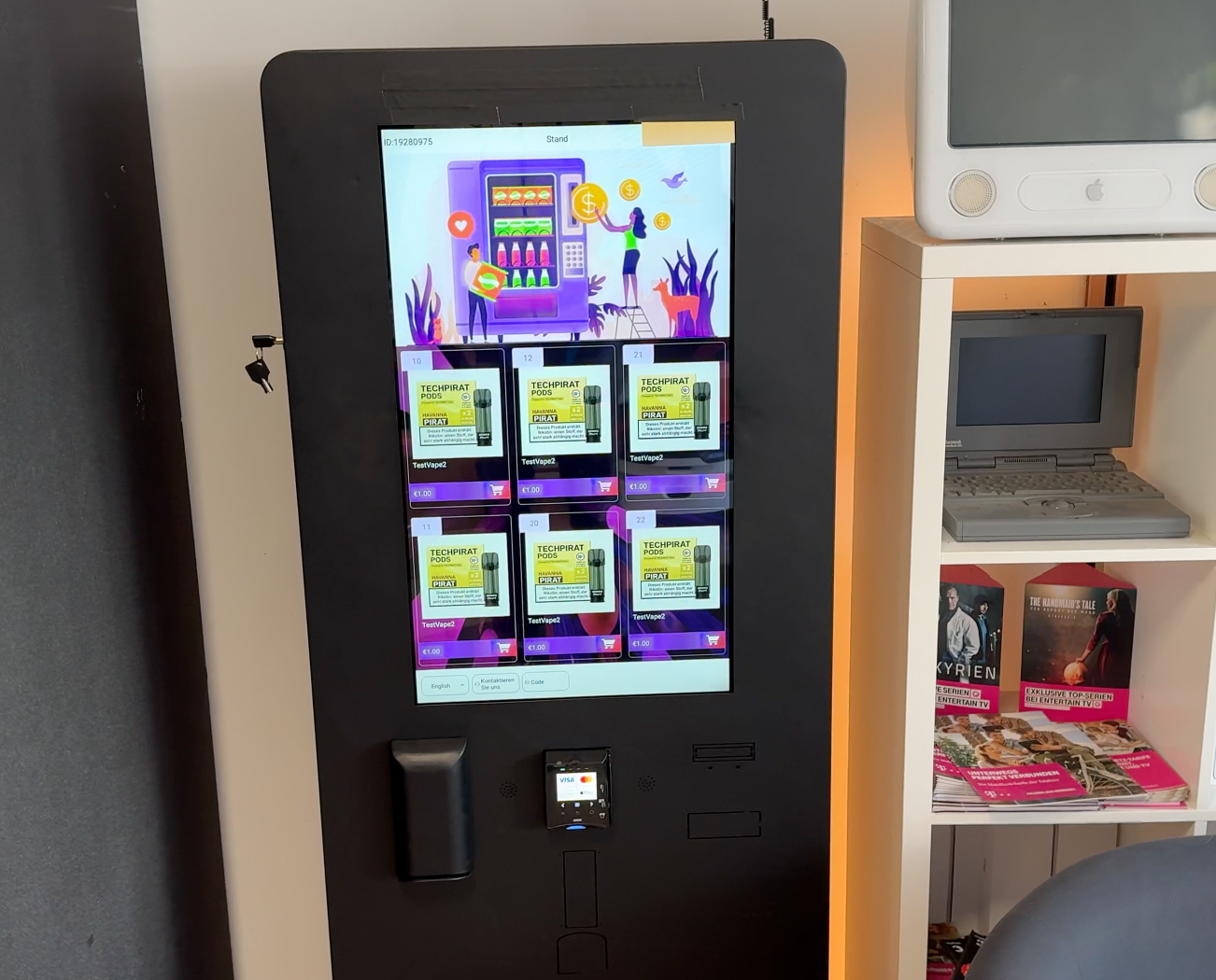 Indoor Vape- / Zigaretten- Automat für Handel und Gastronomie